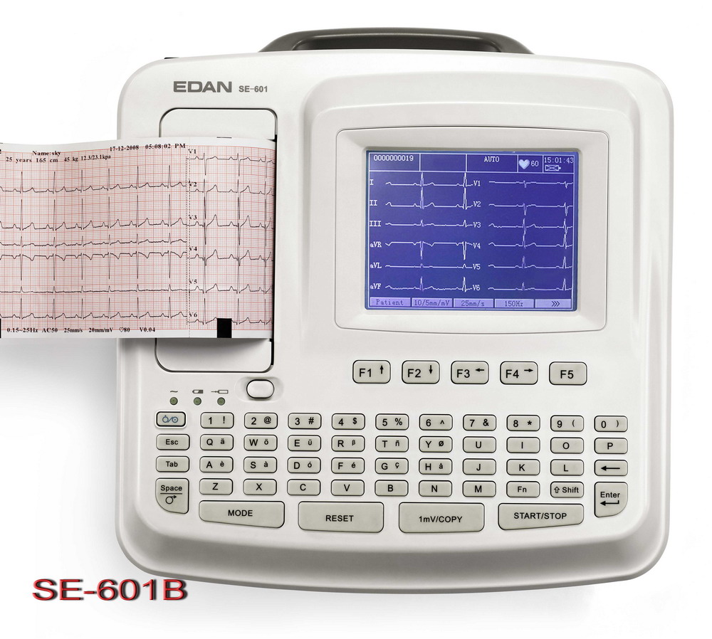 Máy điện tim 6 cần  SE-601B Edan