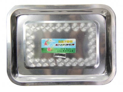 Khay chữ nhật nông lòng inox cỡ lớn Trung quốc