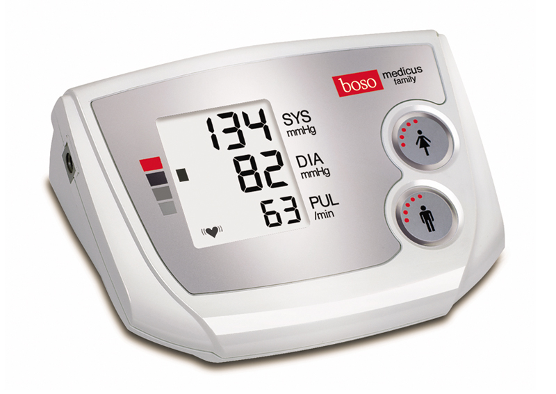 Máy đo huyết áp bắp tay tự động medicus family boso