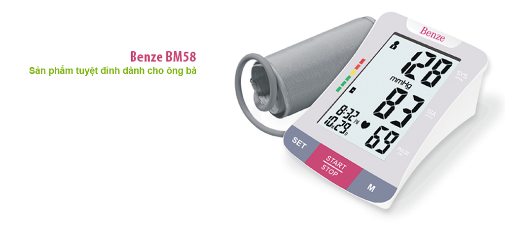 Máy đo huyết áp điện tử bắp tay Benze BM-58