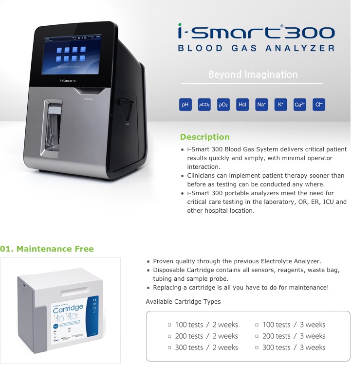 Máy phân tích khí máu điện giải i-Smart 300 (i-Sens Hàn Quốc)