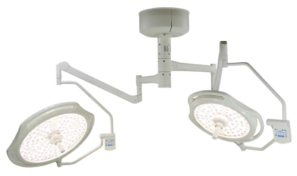 Đèn mổ LED treo trần 2 nhánh YNK-LED160+80, Yuil, Hàn Quốc